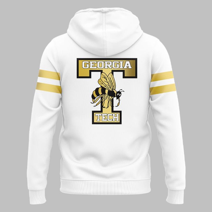 Special Edition Georgia Tech Wordmark Uniform White Hoodie