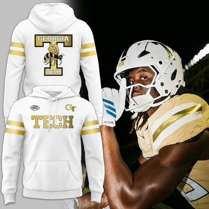 Special Edition Georgia Tech Wordmark Uniform White Hoodie