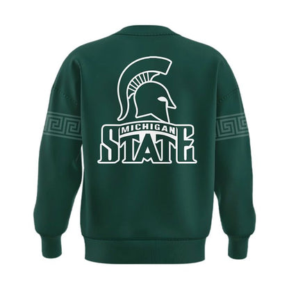 2025 Michigan State Spartans Helmet Logo EST. 1855 Uniform Sweat