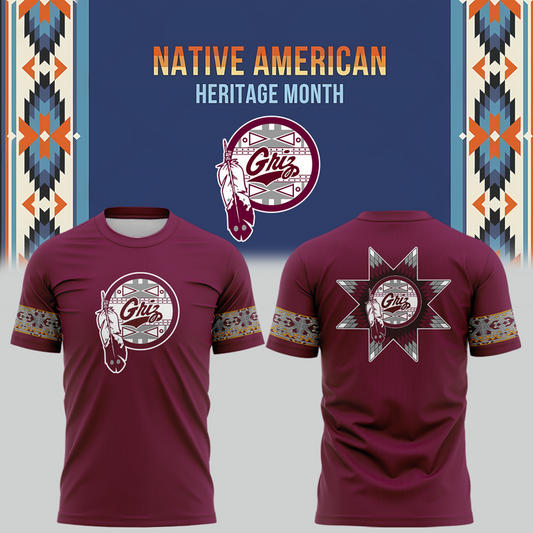 Montana Grizzlies football Native American Heritage Month T-Shirt