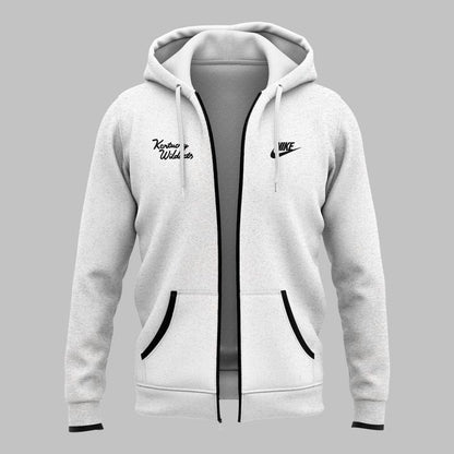 Speical 2025 Kentucky Wildcats Old Logo White Zip Hoodie