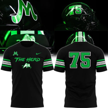 NOVEMBER 14, 1970 The Herd Wordmark "For The 75" Logo T-Shirt