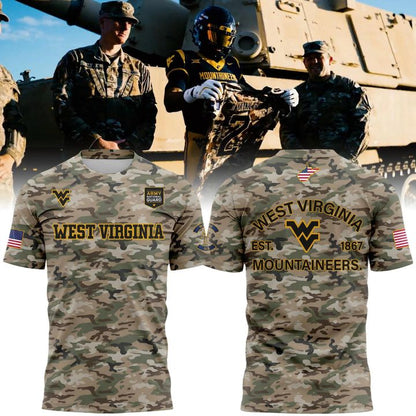 2025 Limited Edition Camo t-shirt West Virginia Football for fans