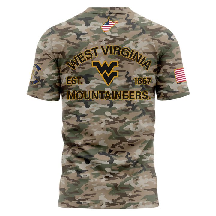 2025 Limited Edition Camo t-shirt West Virginia Football for fans