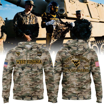 2025 Limited Edition Camo hoodie West Virginia Football for fans