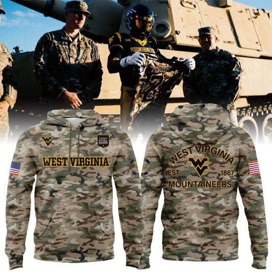 2025 Limited Edition Camo hoodie West Virginia Football for fans