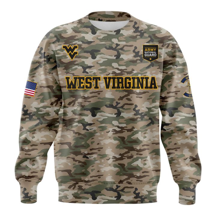 2025 Limited Edition Camo sweatshirt West Virginia Football for fans