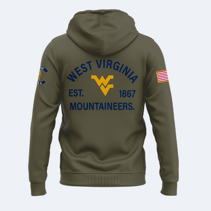 West Virginia Football 2025 Military Appreciation Limited Edition Hoodie