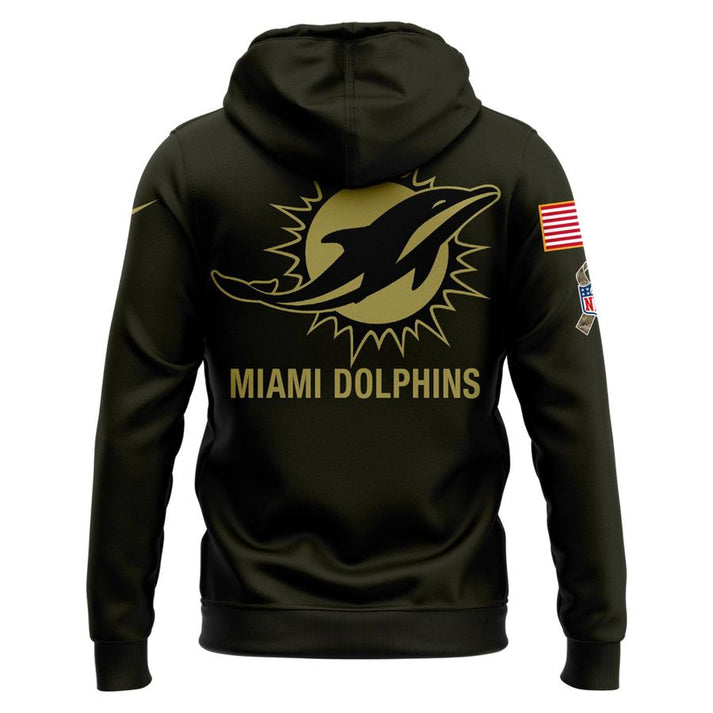 Miami Dolphins '' Military Night '' Special Hoodie 2025