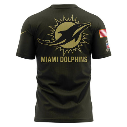 Miami Dolphins '' Military Night '' Special T-Shirt 2025