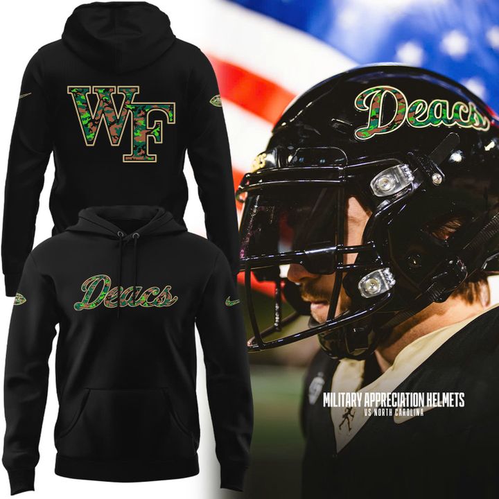 2025 Deacs Wordmark Camo Hoodie