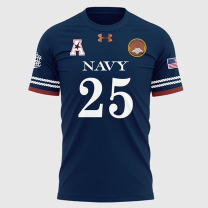 2025 Limited Edition T-Shirt Navy Football uniform 250 years for fans