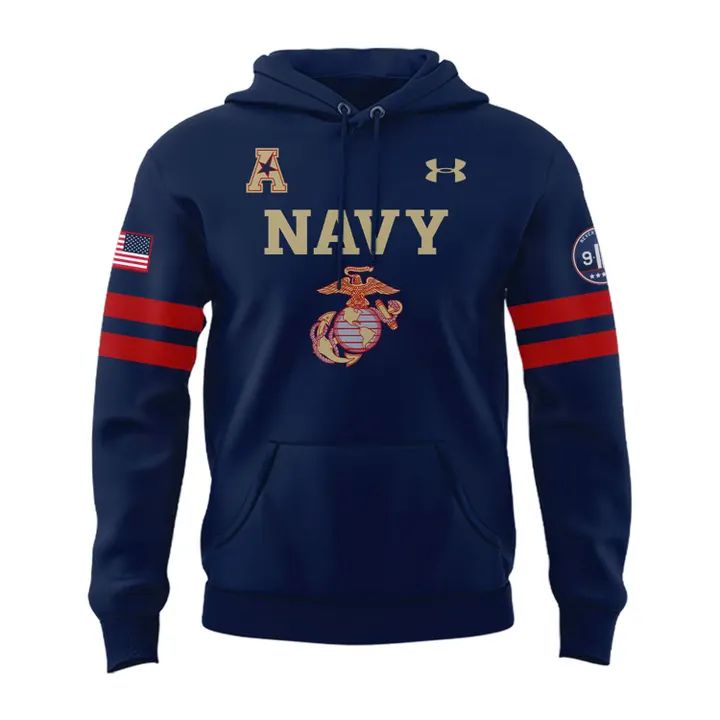 2025 Navy Midshipmen 250th U.S. Marines Hoodie