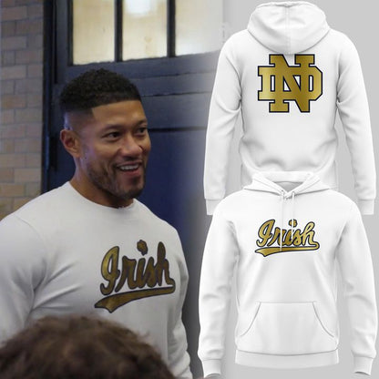 Special 2025 Irish Notre Dame Football Hoodie v2