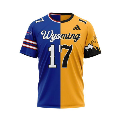 Josh Allen #17 Buffalo Bills x Wyoming Cowboys T-Shirt