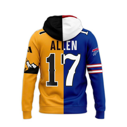 Josh Allen #17 Buffalo Bills x Wyoming Cowboys Hoodie