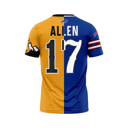 Josh Allen #17 Buffalo Bills x Wyoming Cowboys T-Shirt
