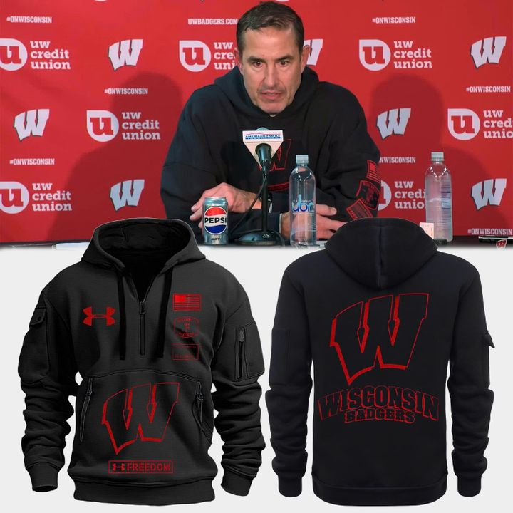 2025 Wisconsin Badgers football Coach Luke Fickell Limited Edition H115 Hoodie
