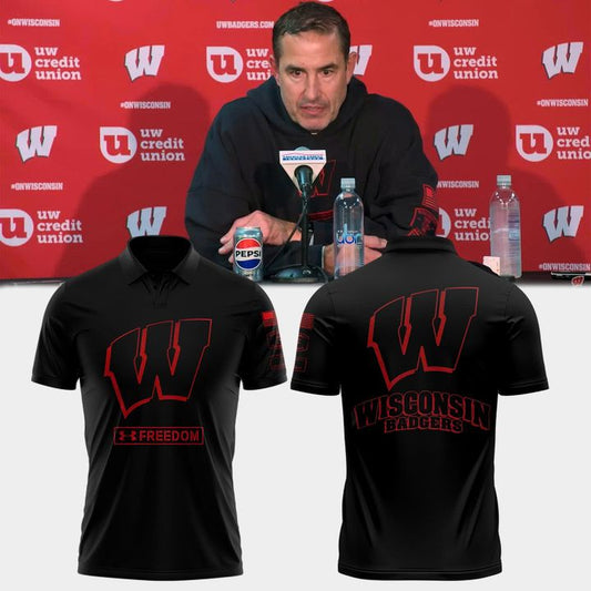 2025 Wisconsin Badgers football Coach Luke Fickell Limited Edition Polo