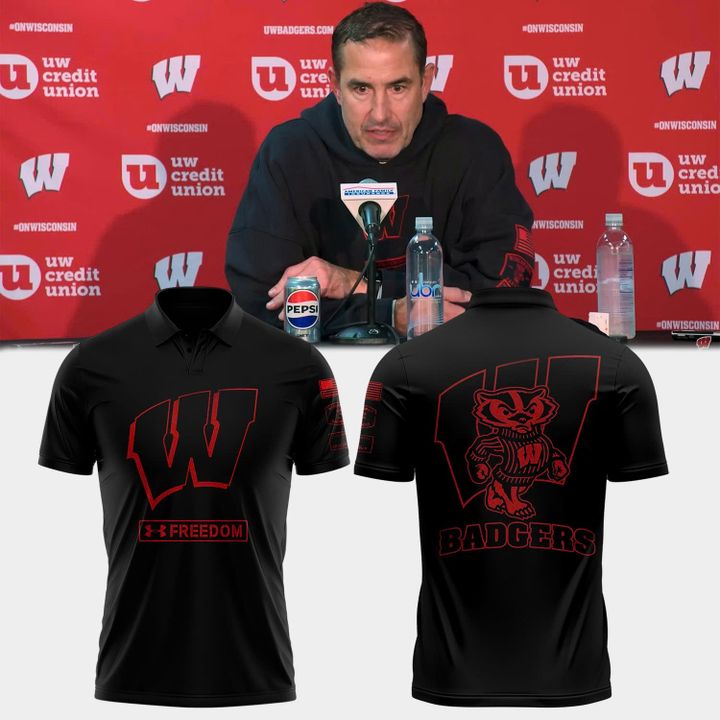Wisconsin Badgers football Coach Luke Fickell Limited Edition Polo 2025
