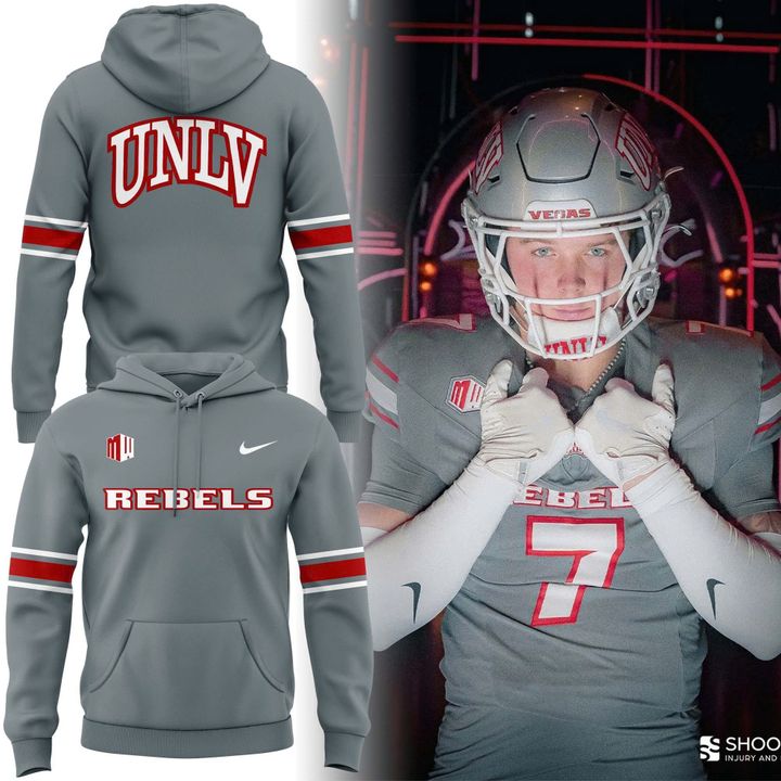 Gray UNLV Football Rivalry Uniform Hoodie - Limited Edition