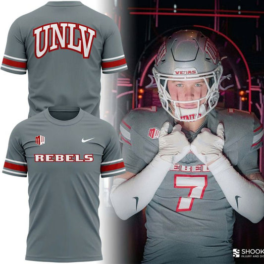 Gray UNLV Football Rivalry Uniform T-Shirt - Limited Edition