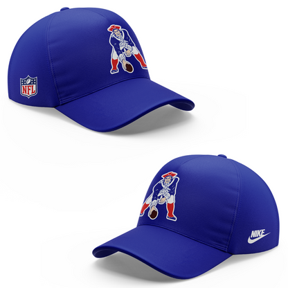 New England Patriots Throwback Historic Royal Pullover Hoodie v2