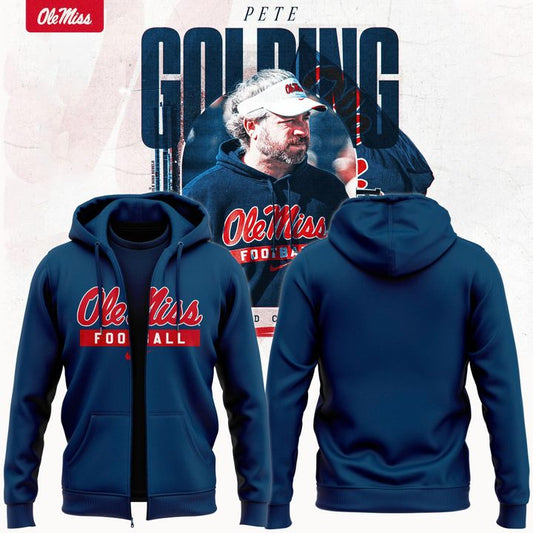 Coach Pete Golding Ole Miss Football Zip Hoodie