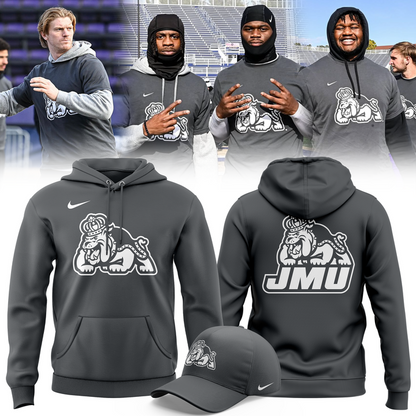 JMU Football Limited Edition Hoodie Gray 2025 v2