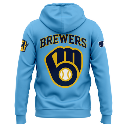Milwaukee Brewers 2025 Powder Blue Hoodie