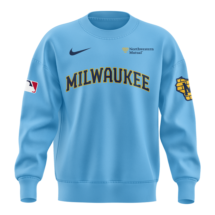 Milwaukee Brewers 2025 Powder Blue Sweatshirt