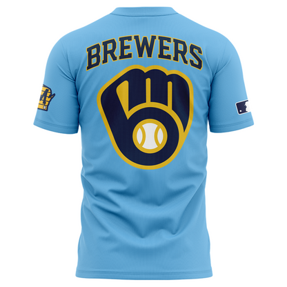 Milwaukee Brewers 2025 Powder Blue T-Shirt