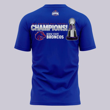 2025 limited edition t-shirt Boise State Broncos Mountain West Football Champions