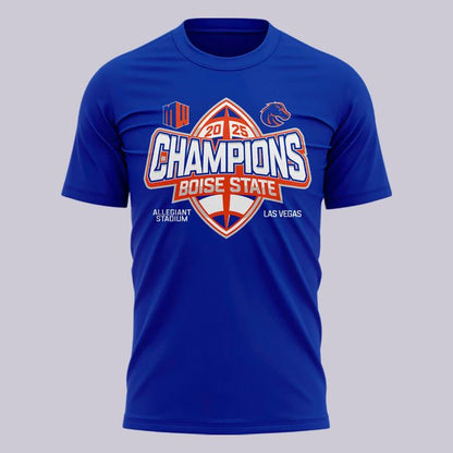 2025 limited edition t-shirt Boise State Broncos Mountain West Football Champions