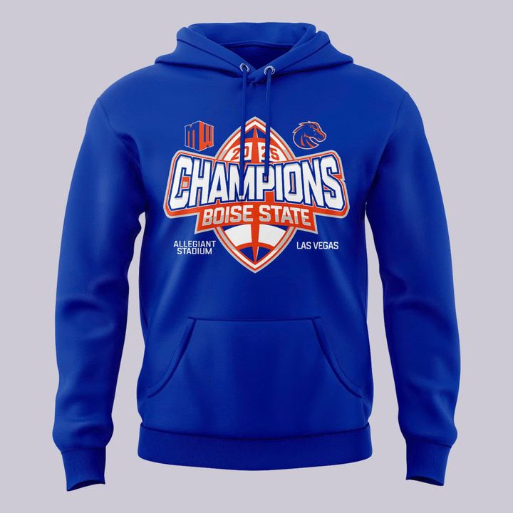 2025 limited edition Hoodie Boise State Broncos Mountain West Football Champions