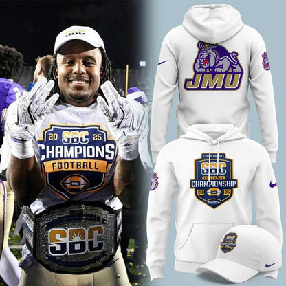 2025 JMU Football Sun Belt Championship Hoodie