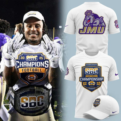 2025 JMU Football Sun Belt Championship T-Shirt