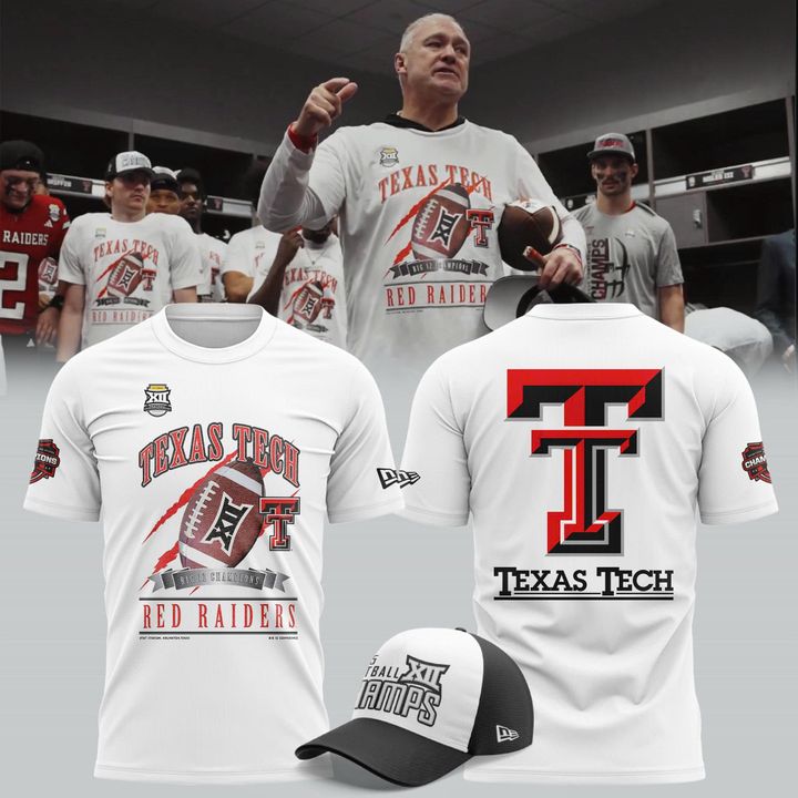 Texas Tech Football 2025 Big 12 Championship T-shirt