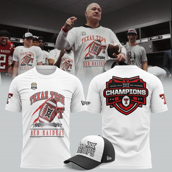 Texas Tech Football 2025 Big 12 Championship T-shirt v2