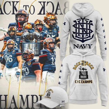 Navy Football BACK TO BACK Hoodie