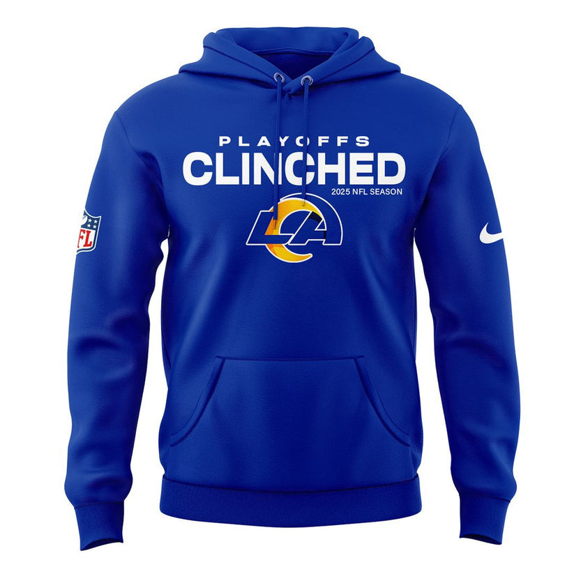 Limited Edition Los Angeles Rams Clinched Playoffs 2025 Hoodie