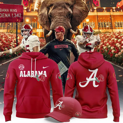 Alabama Crimson Tide 2026 Rose Bowl Game Hoodie v2