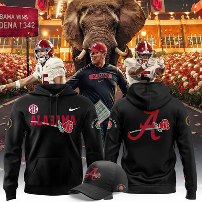 Alabama Crimson Tide 2026 Rose Bowl Game Hoodie