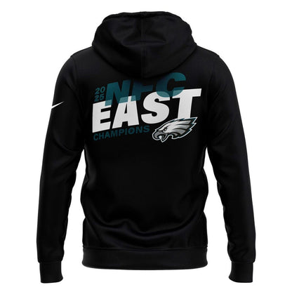 Philadelphia Eagles 2025 NFC East Division Champions Hoodie