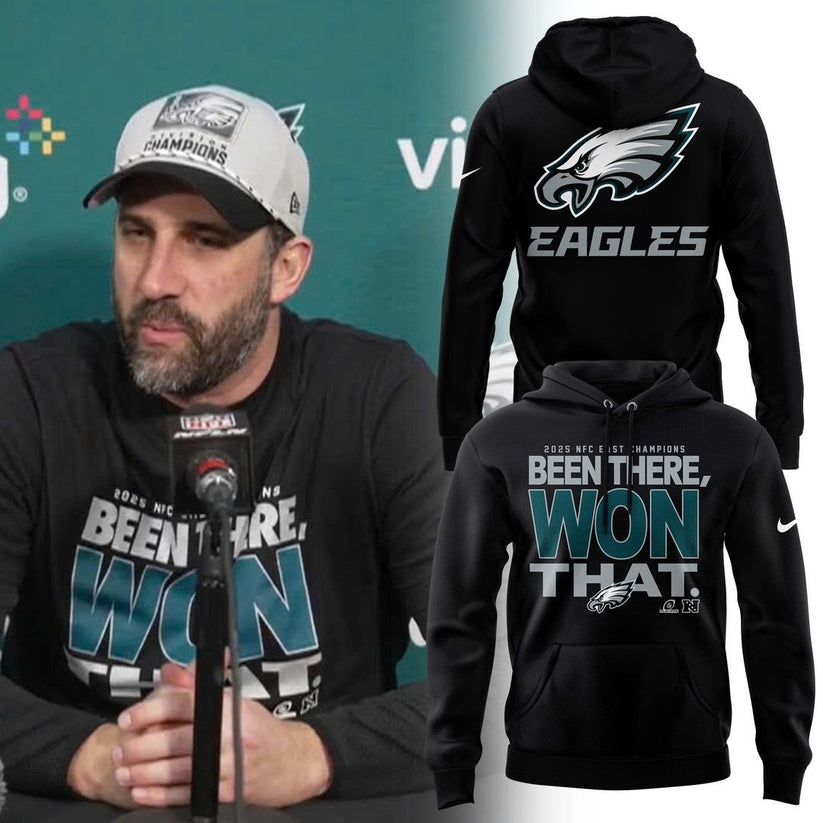 Philadelphia Eagles 2025 NFC East Division Champions Hoodie