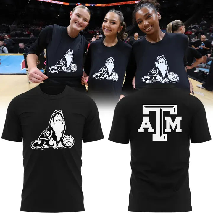 2025 Texas A&amp;M Aggies women's volleyball T-Shirt Black