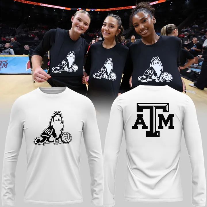 Texas A&amp;M Aggies women's volleyball Long Tee White