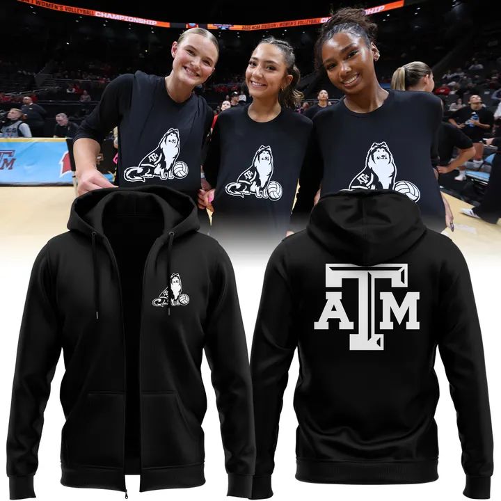Texas A&amp;M Aggies women's volleyball Zip Hoodie Black