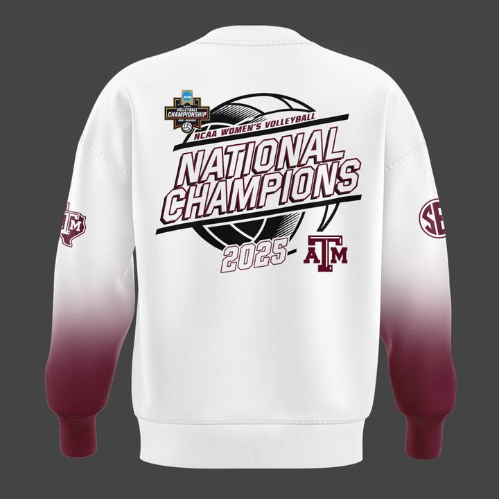 2025 Limited edition Sweatshirt Texas A&amp;M Aggies women's volleyball National Champions for fans
