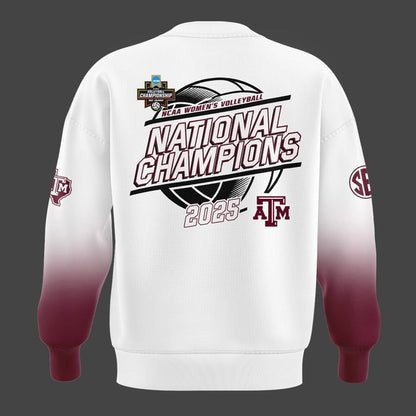 2025 Limited edition Sweatshirt Texas A&amp;M Aggies women's volleyball National Champions for fans